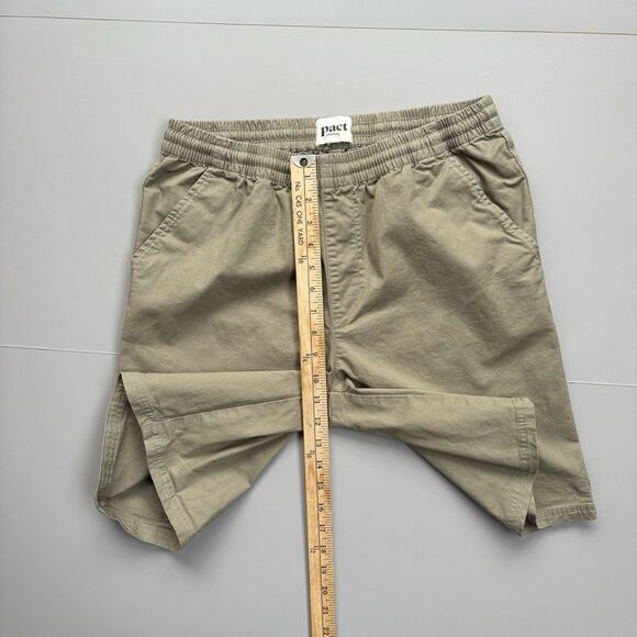Pact Twill Canvas Shorts LOT of 2 Men’s Large 100% Organic Cotton Tan Gray - Picture 15 of 15